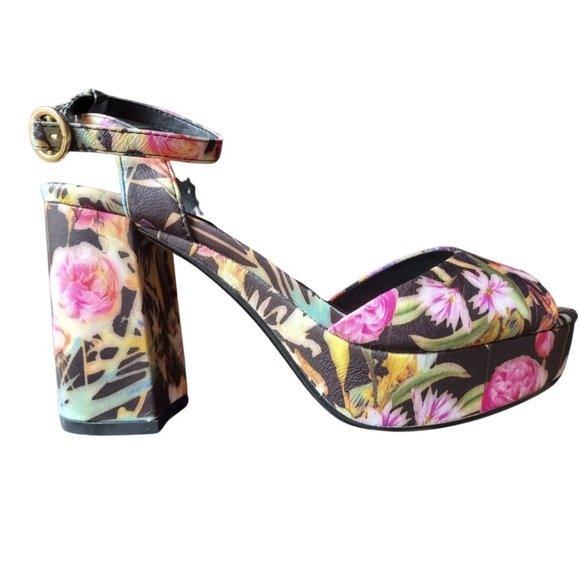 NWT Size 37 Floral Platform shoes Truffle Collection - Picture 9 of 10